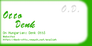 otto denk business card