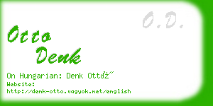 otto denk business card